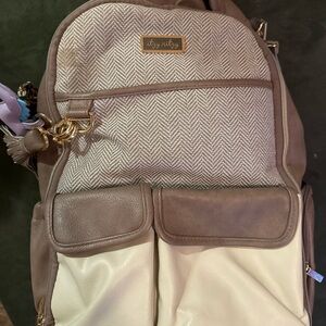 Itzy Ritzy Tan and Cream Baby Bag